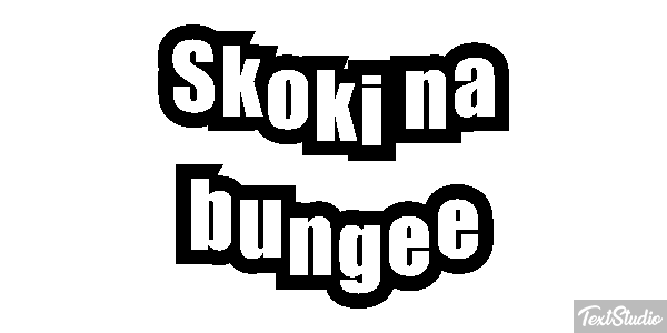 Skoki na bungee Efekt tekstowy