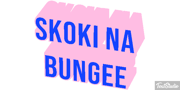 Skoki na bungee Efekt tekstowy