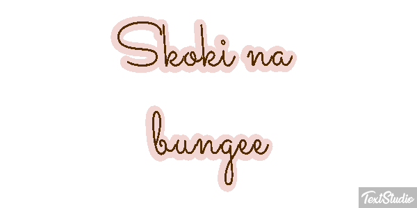 Skoki na bungee Efekt tekstowy