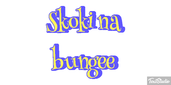 Skoki na bungee Efekt tekstowy