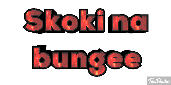 Skoki na bungee Efekt tekstowy