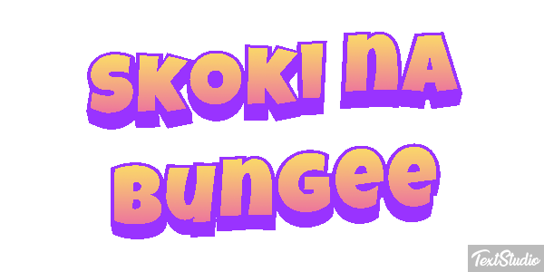 Skoki na bungee Efekt tekstowy