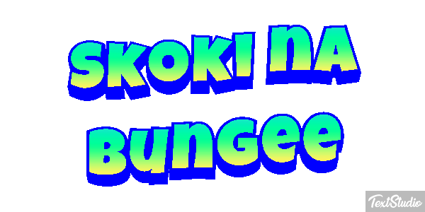 Skoki na bungee Efekt tekstowy