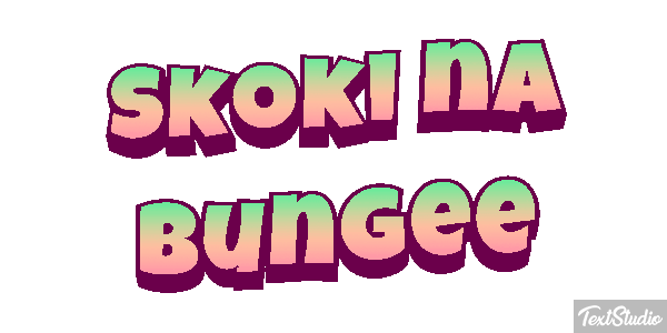 Skoki na bungee Efekt tekstowy