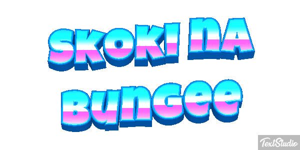 Skoki na bungee Efekt tekstowy