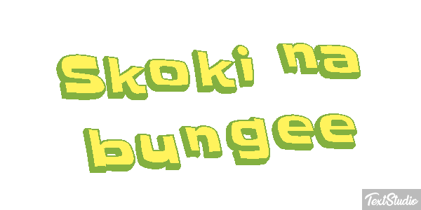 Skoki na bungee Efekt tekstowy