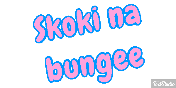 Skoki na bungee Efekt tekstowy