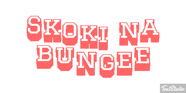 Skoki na bungee Efekt tekstowy
