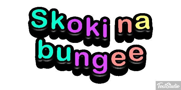 Skoki na bungee Efekt tekstowy