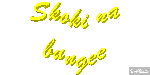 Skoki na bungee Efekt tekstowy