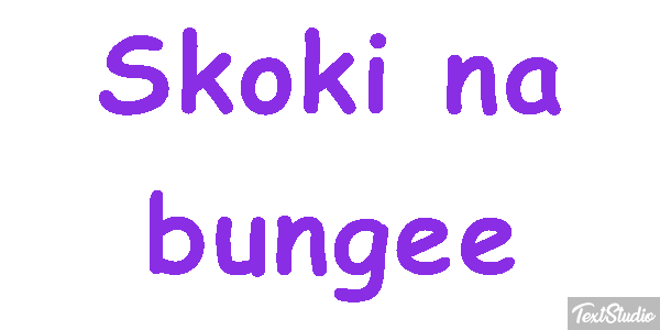 Skoki na bungee Efekt tekstowy