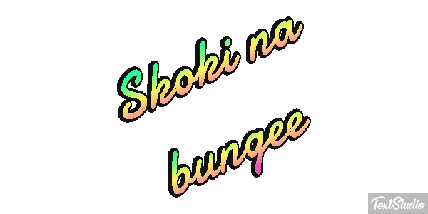 Skoki na bungee Efekt tekstowy