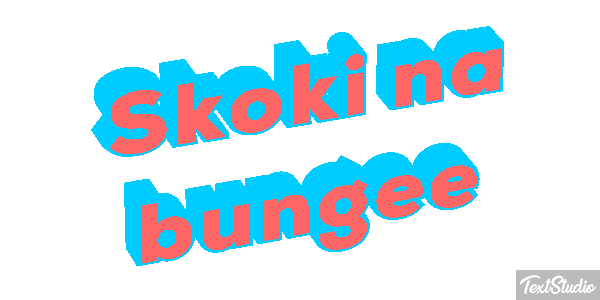 Skoki na bungee Efekt tekstowy