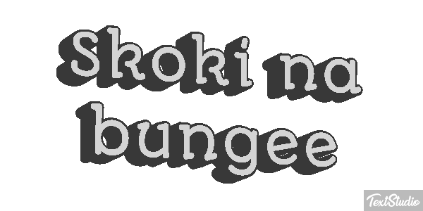 Skoki na bungee Efekt tekstowy