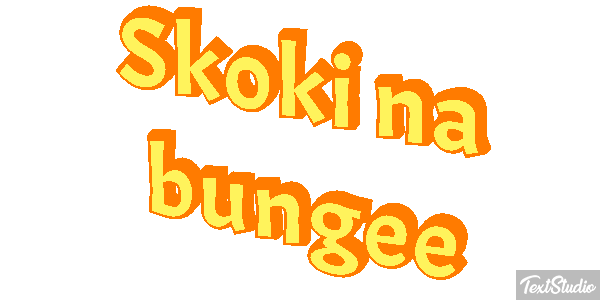 Skoki na bungee Efekt tekstowy