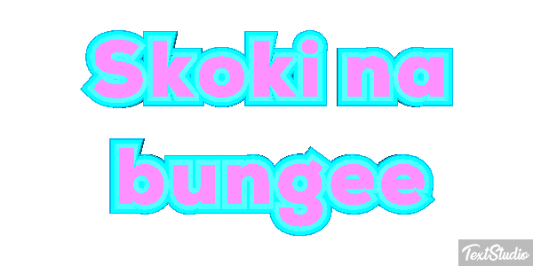 Skoki na bungee Efekt tekstowy