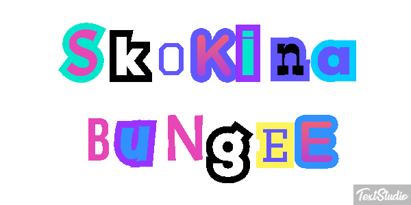Skoki na bungee Efekt tekstowy