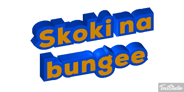 Skoki na bungee Efekt tekstowy