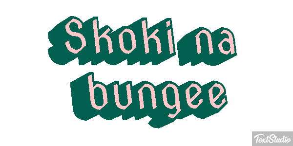 Skoki na bungee Efekt tekstowy