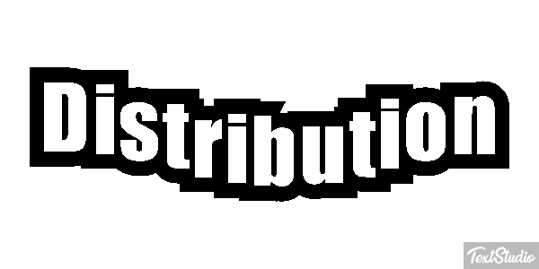 Distribution Metin efekti