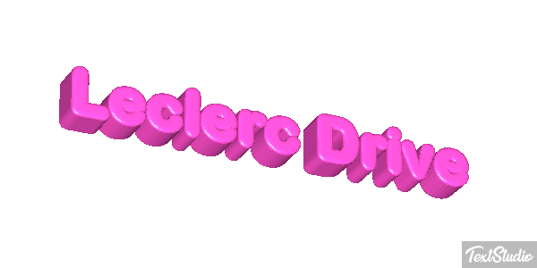 Leclerc Drive Text effect