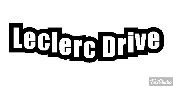 Leclerc Drive Text effect
