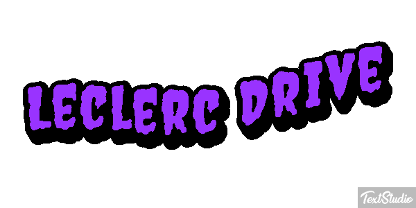 Leclerc Drive Text effect