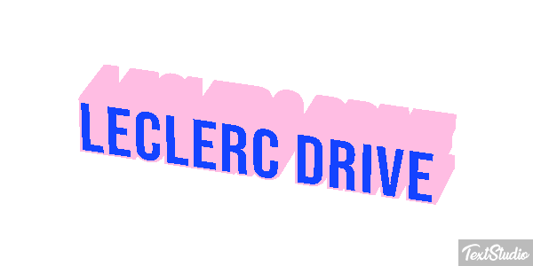 Leclerc Drive Text effect