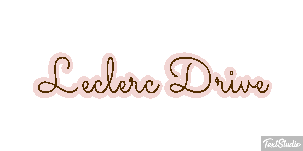 Leclerc Drive Text effect