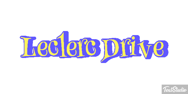Leclerc Drive Text effect