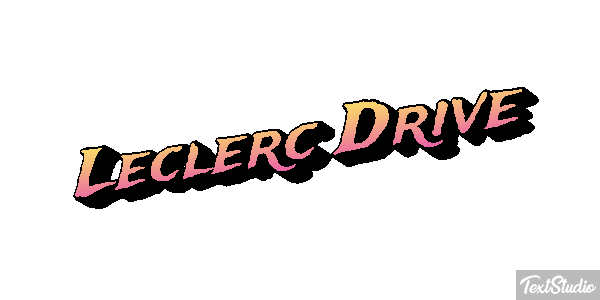 Leclerc Drive Text effect