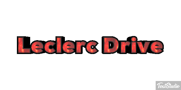 Leclerc Drive Text effect