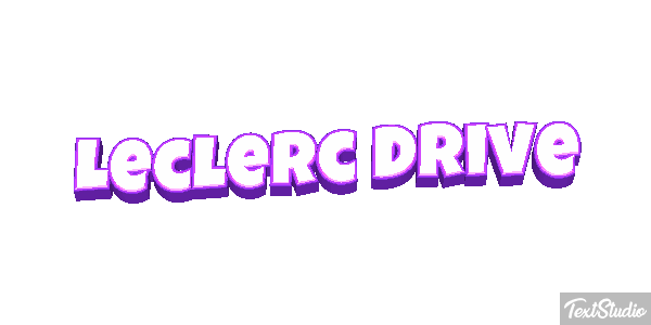Leclerc Drive Text effect