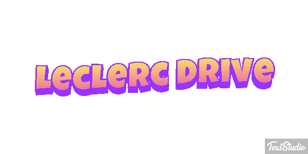 Leclerc Drive Text effect