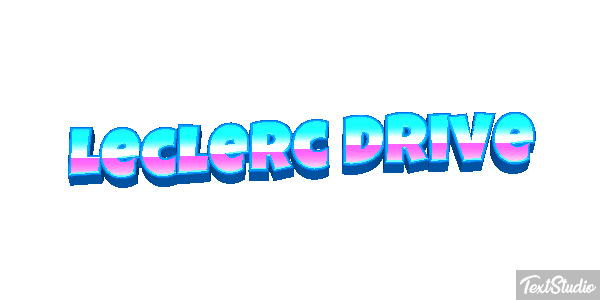 Leclerc Drive Text effect