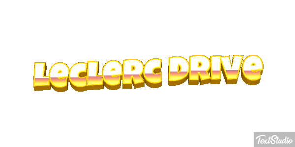 Leclerc Drive Text effect