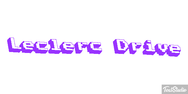 Leclerc Drive Text effect