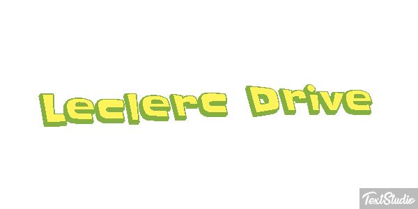 Leclerc Drive Text effect