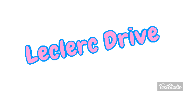 Leclerc Drive Text effect
