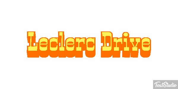 Leclerc Drive Text effect