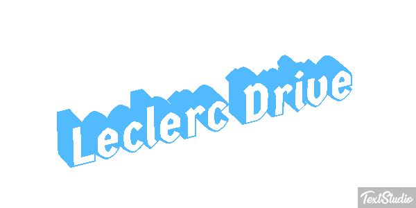 Leclerc Drive Text effect
