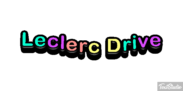 Leclerc Drive Text effect