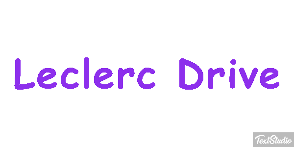 Leclerc Drive Text effect