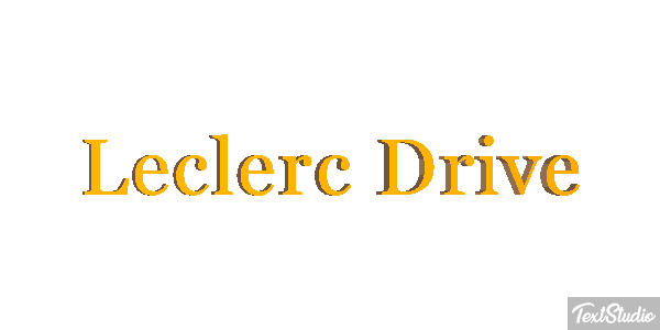 Leclerc Drive Text effect