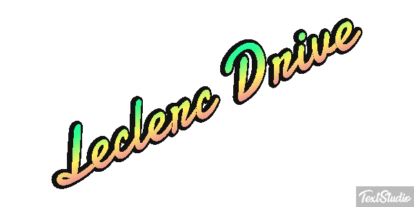 Leclerc Drive Text effect