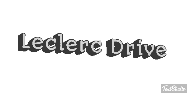 Leclerc Drive Text effect