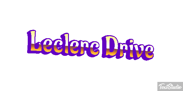 Leclerc Drive Text effect