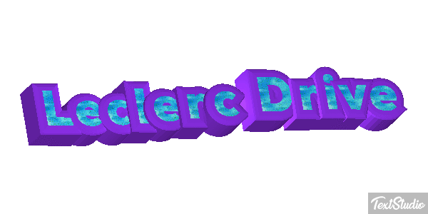 Leclerc Drive Text effect