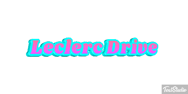 Leclerc Drive Text effect