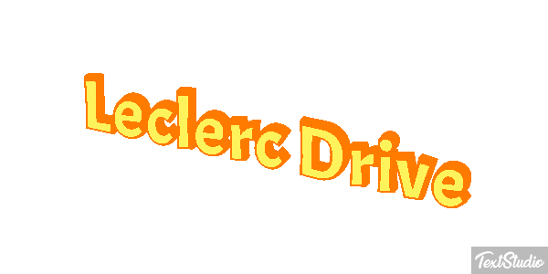 Leclerc Drive Text effect